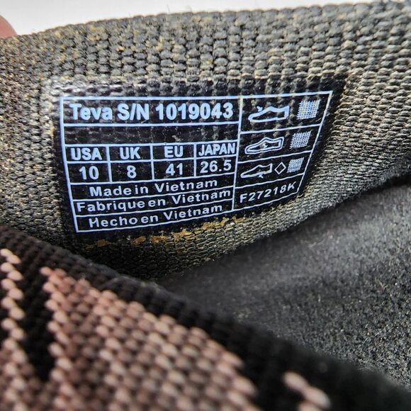 Teva Voya Wedge Thong Sandals Black and Gray‎ womens size 10 - Picture 9 of 9